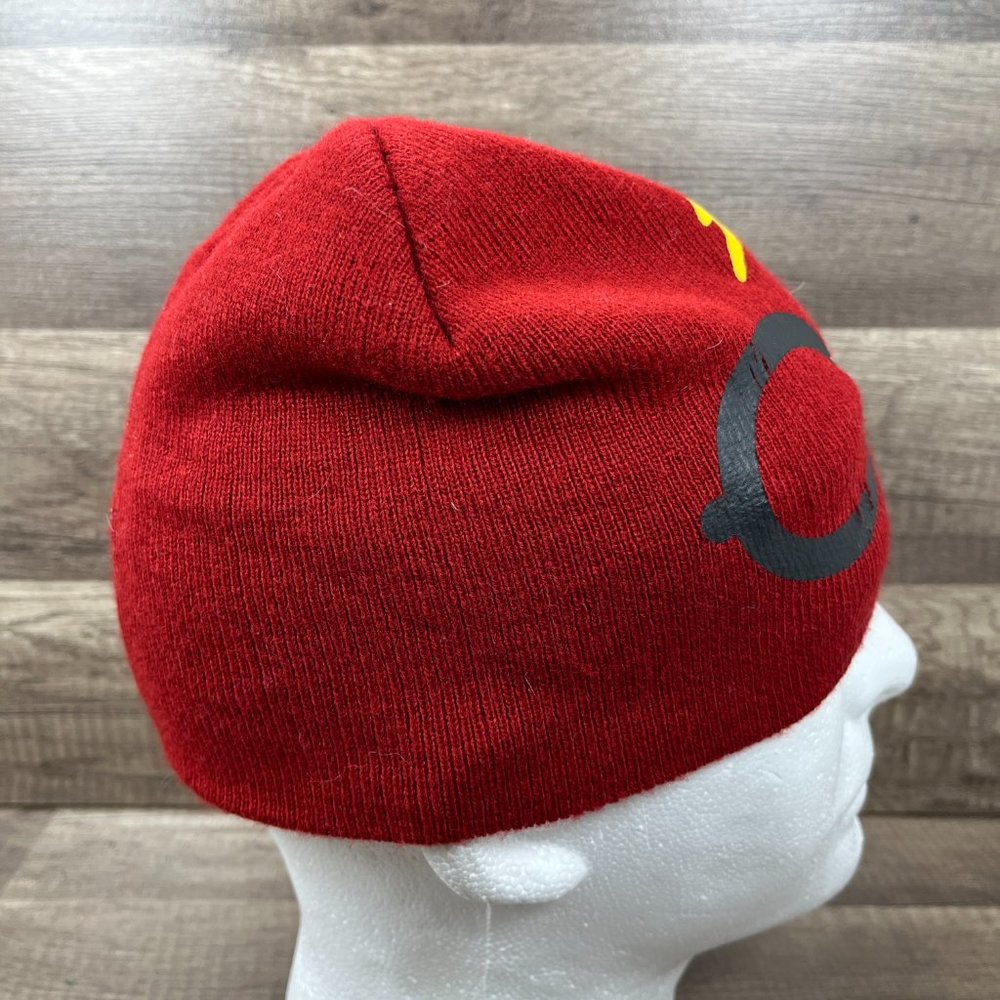 Harry Potter Beanie Winter Hat Maroon Youth One Size Wizard - Picture 4 of 8